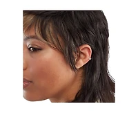 Curata Jewelry Solid 14k Gold 18G 7mm Cubic Zirconia Dragonfly Labret Cartilage Stud