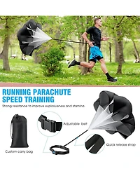 X-umeus 20ft Agility Ladder Training Set with 12 Cones, 4 Hurdles, Jump Rope & Parachute for Soccer, Basketball, Football – Kids to Adults