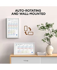 Mezed 15.6 Inch Smart Digital Calendar and Photo Frame Hd Touch Screen Family Organizer with Meal Planner Duty Chart To Do List and Weather