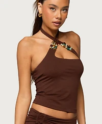 Edikted Women's Thia Bead Halter Top
