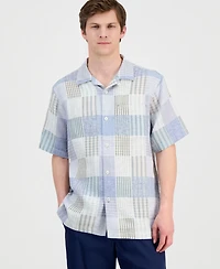 Tommy Bahama Men's Patchwork Sands Linen-Blend Shirt
