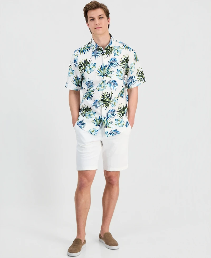 Tommy Bahama Men's Nova Wave Frond Mosaic Printed Shirt