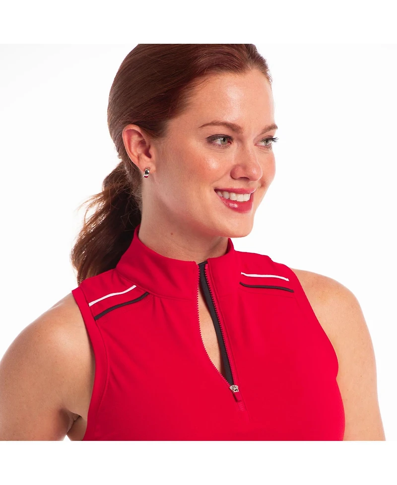 Ep Ny Women's New York Racer Back Sleeveless Golf Polo