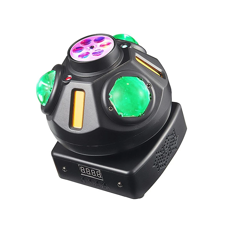 Artudatech 3-Head Magic Ball Beam Light - 360° Rotation with Dmx & Auto Mode