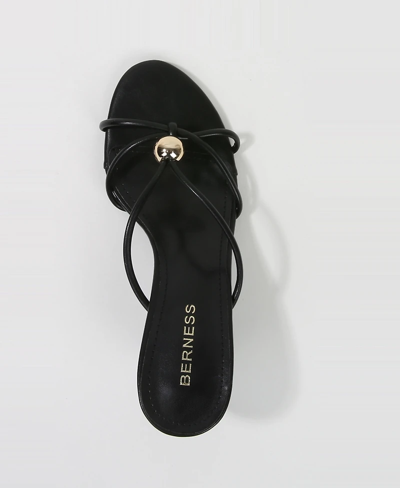 Berness Women's Fifi Strappy Kitten Heel Sandals