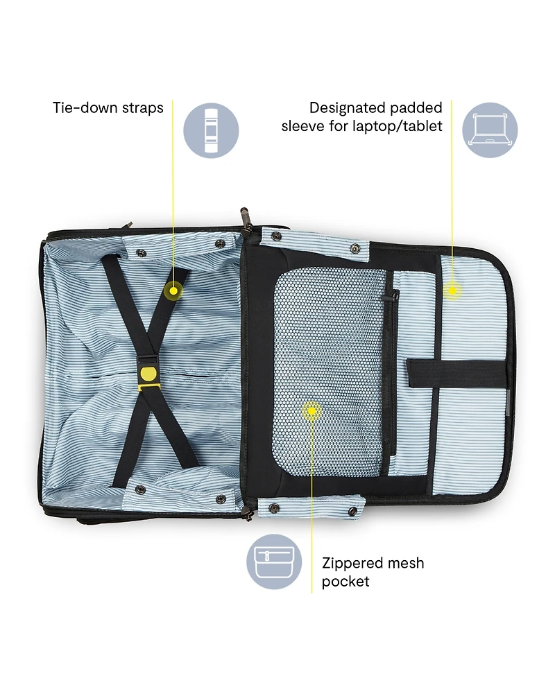 Delsey Paris Shadow Dlx Small 2-Wheel Underseater