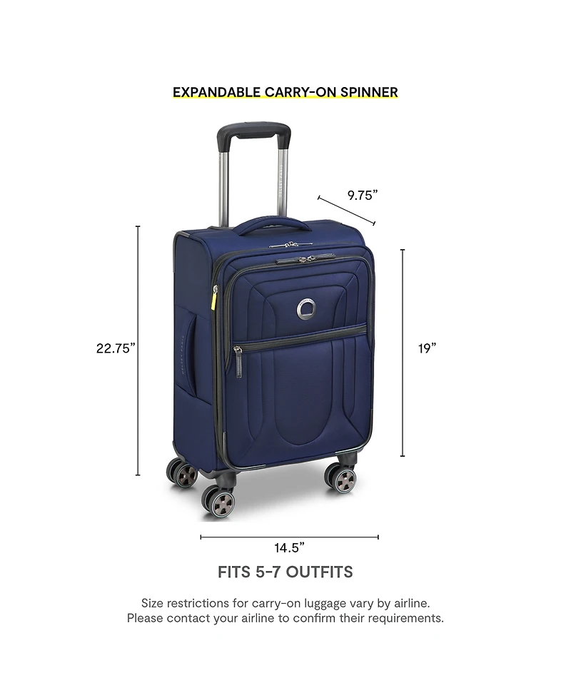 Delsey Paris Shadow Dlx Small Expandable Carry-On Spinner