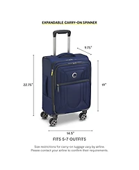 Delsey Paris Shadow Dlx Small Expandable Carry-On Spinner