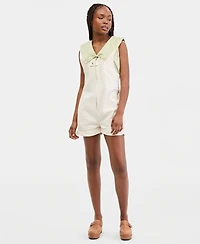 Free People Women's Jude Cotton Square-Neck Shortall