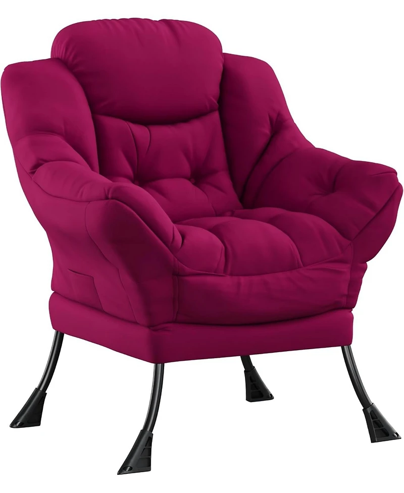 gaomon Lazy Chair for Living Room - Modern Large Accent Lounge Armchair with Side Pocket, Comfy Leisure Sofa Reading Chair for Bedroom