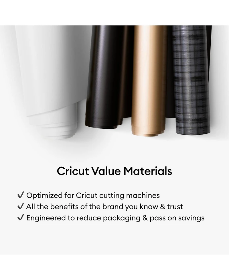 Cricut 12 in x 10 ft Permanent Glossy Value Vinyl
