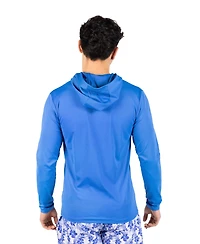 TailorByrd Men's Solid Long Sleeve Hoodie Rashguard