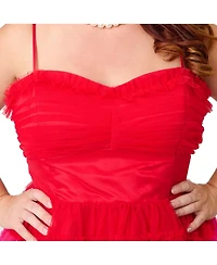 Unique Vintage Plus Tiered Sheer Swing Dress