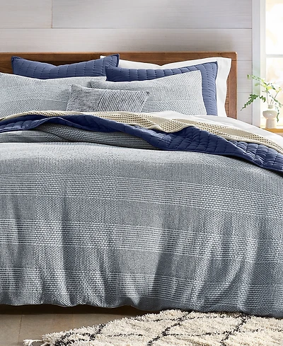 Oake Interlaced Basketweave 3-Pc. Comforter Set, Full/Queen, Macy's Exclusive