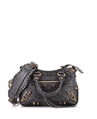 Pre-Owned Balenciaga Small Le Cagole Giant Studs Tote Embossed Leather