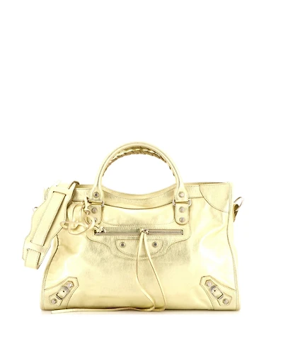 Pre-Owned Balenciaga Medium City Classic Studs Bag Leather