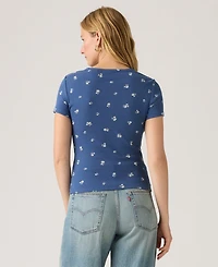 Levi's Women's Hayes Slim-Fit Short-Sleeve Crewneck T-Shirt