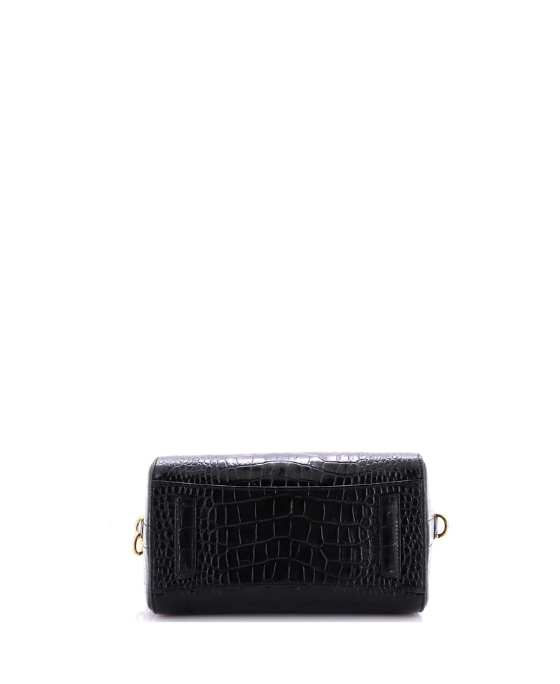 Pre-Owned Givenchy Mini Antigona Bag Embossed Leather