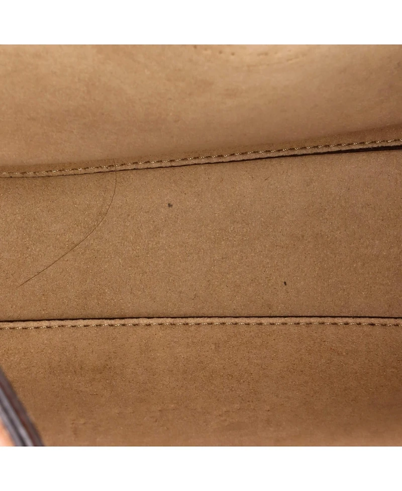 Pre-Owned Stella McCartney Mini Logo Crossbody Bag Perforated Faux Leather