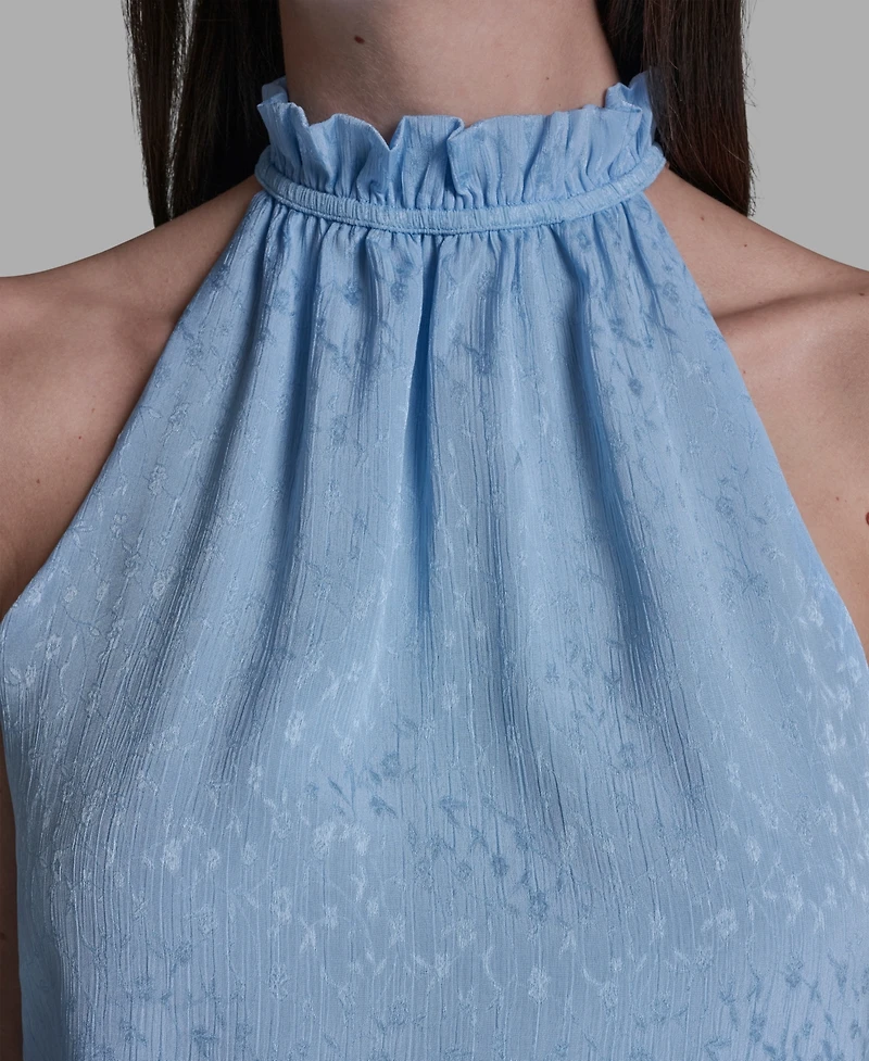 Bcbg Women's Ruffle Halter Neck Top