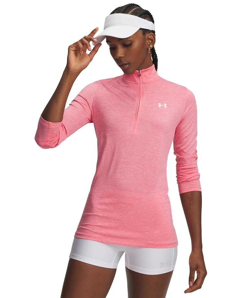 Under Armour Women's Twist Tech Quarter-Zip Logo Top