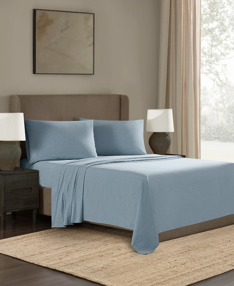 Frye Dusted Denim Cvc 200 Thread Count 4-Pc. Sheet Set