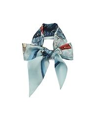 Coach Women's Stacked Tabby Printed Wide Silk Skinny Scarf