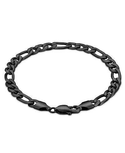 Rhona Sutton Men's Stainless Steel Figaro Chain Bracelet