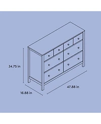 Storkcraft Horizon 6 Drawer Dresser (Driftwood)