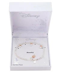 Disney Minnie Mouse Cubic Zirconia Tennis and Minnie Charm Bracelet
