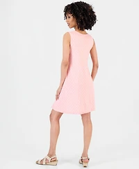 Style & Co Petite Printed Sleeveless Flip Flop Dress, Macy's Exclusive