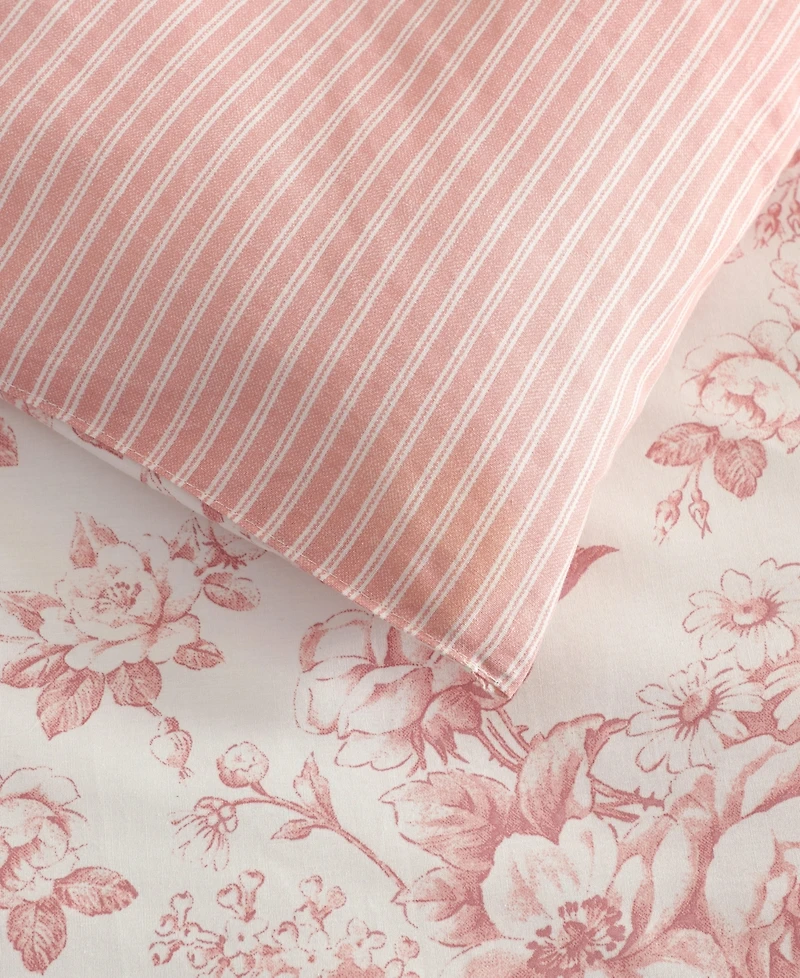 Laura Ashley Toile Delight 3-Pc. Comforter Set