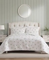 Laura Ashley Bouncy Bows Reversible 3-Pc. Quilt Set, King