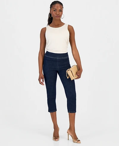 I.n.c. International Concepts Petite Pull-On Capri Jeans, Macy's Exclusive