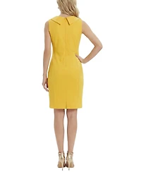 Ny Collection Women's Sleeveless Shawl Collar Dress