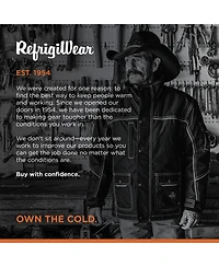 RefrigiWear Men's ErgoForce Waterproof Insulated Jacket