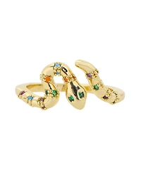 Unwritten Cubic Zirconia Snake Wrap Ring