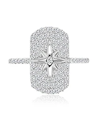 Macy's Cubic Zirconia Star Pave Ring 14k Yellow Gold Over Sterling Silver