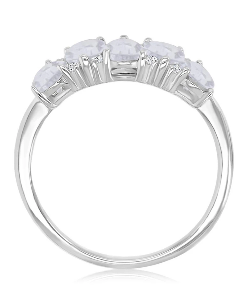 Macy's Pear-Shaped Cubic Zirconia Ring Rhodium Over Sterling Silver