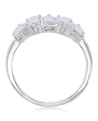 Macy's Pear-Shaped Cubic Zirconia Ring Rhodium Over Sterling Silver