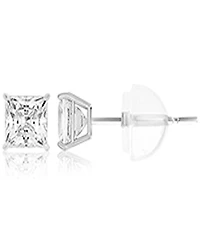 Macy's White Swarovski Zirconia Solitaire Earrings in 14k White Gold