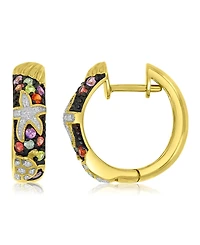 Macy's Starfish & Sea Turtle Huggie Earrings in 14k Yellow Gold Over Sterling Silver