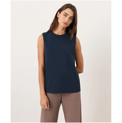 Pact Women's Cotton Slub High Neck Tank Top