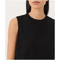 Pact Women's Cotton Slub High Neck Tank Top