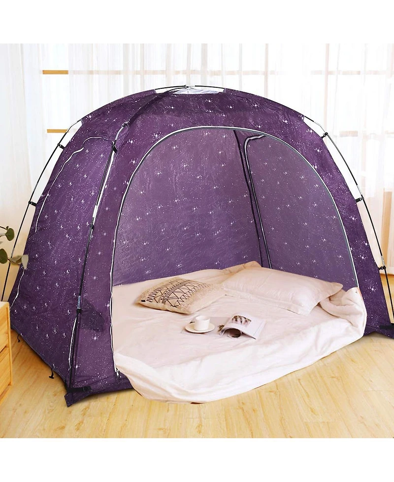 Mecale Indoor Bed Privacy Play Tent with Carry Bag, Kids Canopy Tent