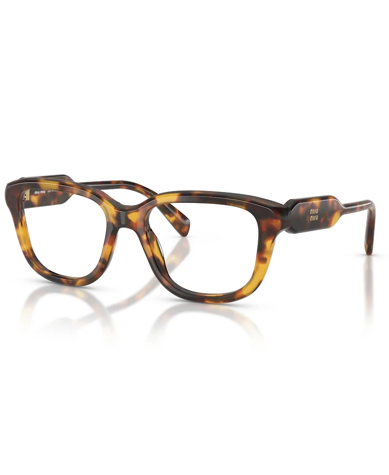 Miu Miu Women's Rectangle Eyeglasses, Mu 02ZV