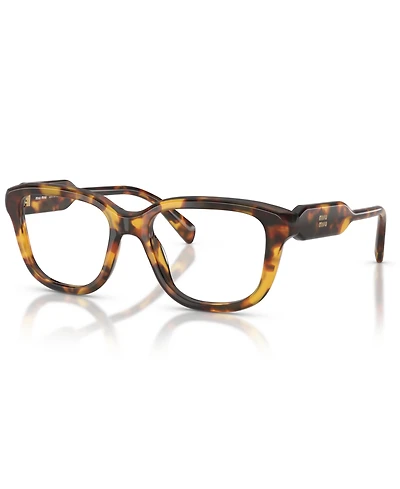 Miu Miu Women's Rectangle Eyeglasses, Mu 02ZV