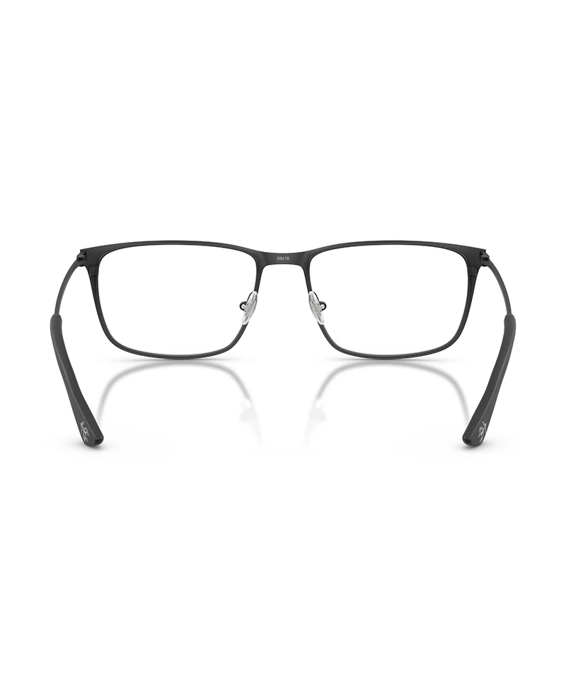 B by Brooks Brothers Men's Rectangle Eyeglasses, BB1127