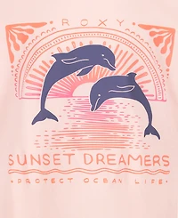 Roxy Girls' 7-16 Ocean Life Crewneck Oversized T-Shirt