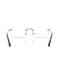 Persol Unisex Rectangle Eyeglasses